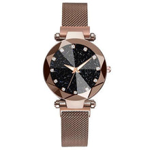 Load image into Gallery viewer, Ladies Magnetic Starry Sky Clock Luxury Women Watches Fashion Diamond Female Quartz Wristwatches Relogio Feminino Zegarek Damski