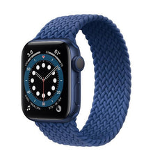 Load image into Gallery viewer, Braided Solo Loop For Apple Watch band 44mm 40mm 42mm 38mm Fabric Nylon Elastic Belt Bracelet iWatch Series 3 4 5 SE 6 Strap