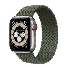 Load image into Gallery viewer, Braided Solo Loop For Apple Watch band 44mm 40mm 42mm 38mm Fabric Nylon Elastic Belt Bracelet iWatch Series 3 4 5 SE 6 Strap