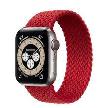 Load image into Gallery viewer, Braided Solo Loop For Apple Watch band 44mm 40mm 42mm 38mm Fabric Nylon Elastic Belt Bracelet iWatch Series 3 4 5 SE 6 Strap