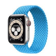Load image into Gallery viewer, Braided Solo Loop For Apple Watch band 44mm 40mm 42mm 38mm Fabric Nylon Elastic Belt Bracelet iWatch Series 3 4 5 SE 6 Strap