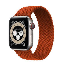 Load image into Gallery viewer, Braided Solo Loop For Apple Watch band 44mm 40mm 42mm 38mm Fabric Nylon Elastic Belt Bracelet iWatch Series 3 4 5 SE 6 Strap