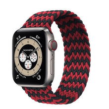 Load image into Gallery viewer, Braided Solo Loop For Apple Watch band 44mm 40mm 42mm 38mm Fabric Nylon Elastic Belt Bracelet iWatch Series 3 4 5 SE 6 Strap