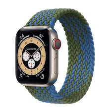 Load image into Gallery viewer, Braided Solo Loop For Apple Watch band 44mm 40mm 42mm 38mm Fabric Nylon Elastic Belt Bracelet iWatch Series 3 4 5 SE 6 Strap