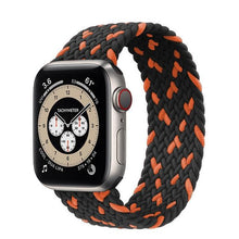 Load image into Gallery viewer, Braided Solo Loop For Apple Watch band 44mm 40mm 42mm 38mm Fabric Nylon Elastic Belt Bracelet iWatch Series 3 4 5 SE 6 Strap