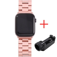 Load image into Gallery viewer, Band For Apple Watch6 5 4 3 2 1 42mm 38mm 40MM 44MM Metal Stainless Steel Watchband Bracelet Strap for iWatch Series Accessories
