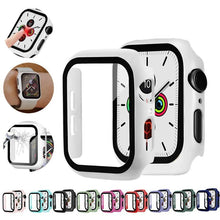 Load image into Gallery viewer, Glass+case For Apple Watch serie 6 5 4 3 SE 44mm 40mm iWatch Case 42mm 38mm bumper Screen Protector+cover apple watch Accessorie
