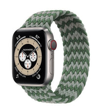 Load image into Gallery viewer, Braided Solo Loop For Apple Watch band 44mm 40mm 42mm 38mm Fabric Nylon Elastic Belt Bracelet iWatch Series 3 4 5 SE 6 Strap
